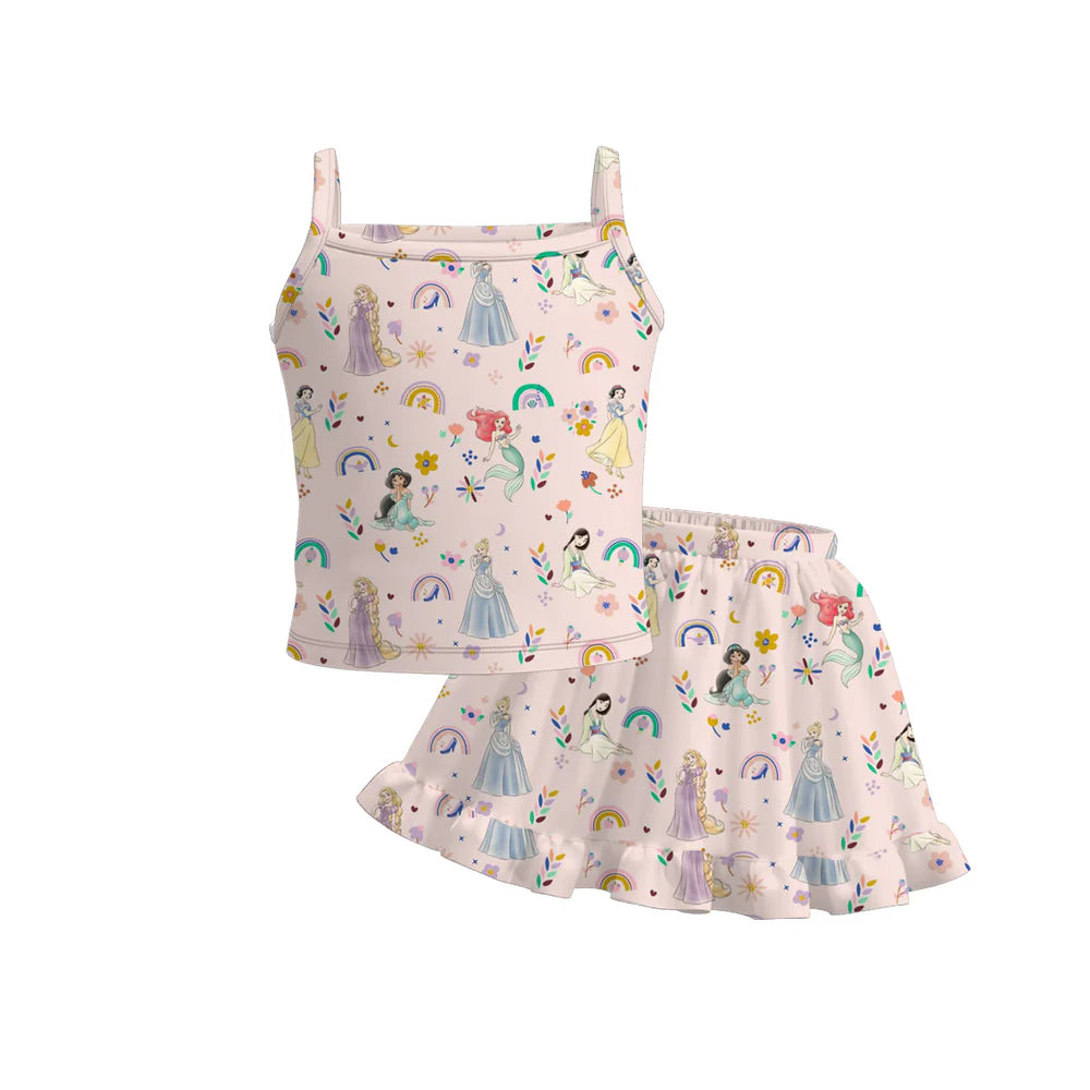 Rainbows & Princesses Skirt Set | Preorder