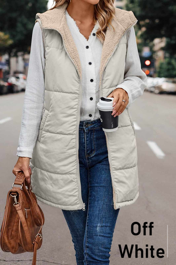 Reversible Sherpa Lined Hooded Vest Pre-Order