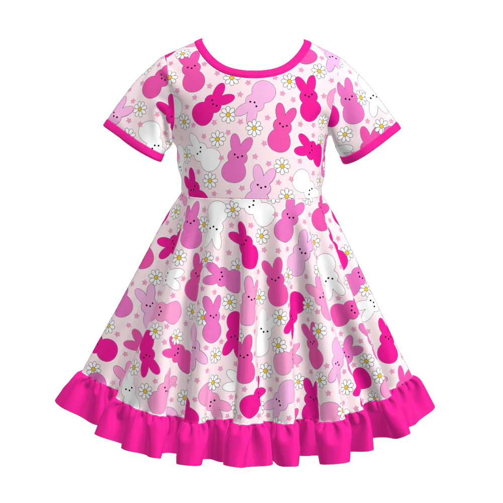 Easter Print Twirl Dress | Preorder