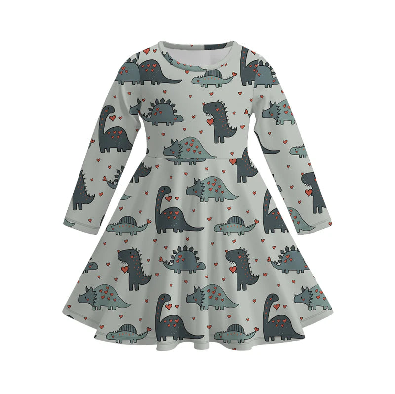 Girls Love Day Print Twirl Dress | Preorder