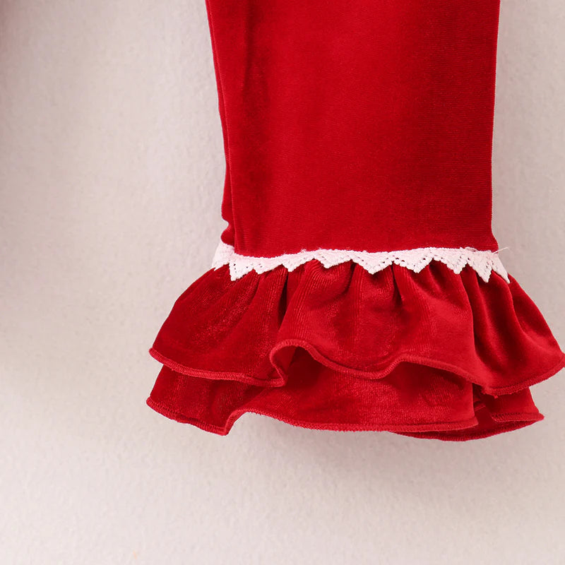 Red Velvet Christmas Pjs (Girls) | Preorder