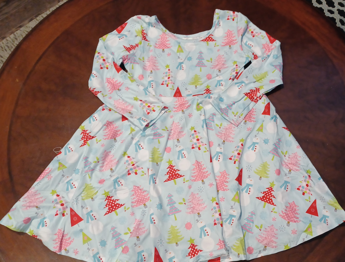Christmas Milk Silk Dress