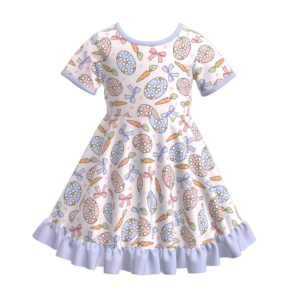 Easter Print Twirl Dress | Preorder