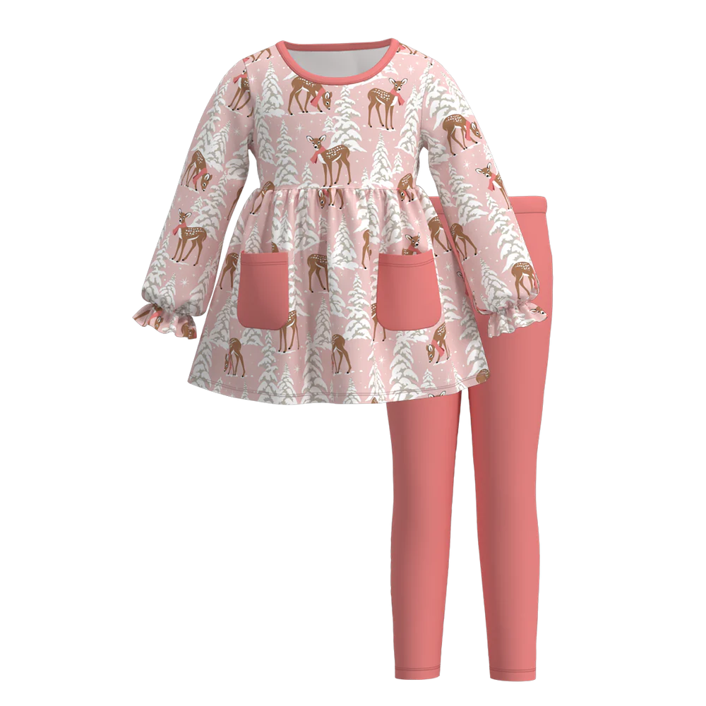 Christmas Print Legging Set | Preorder