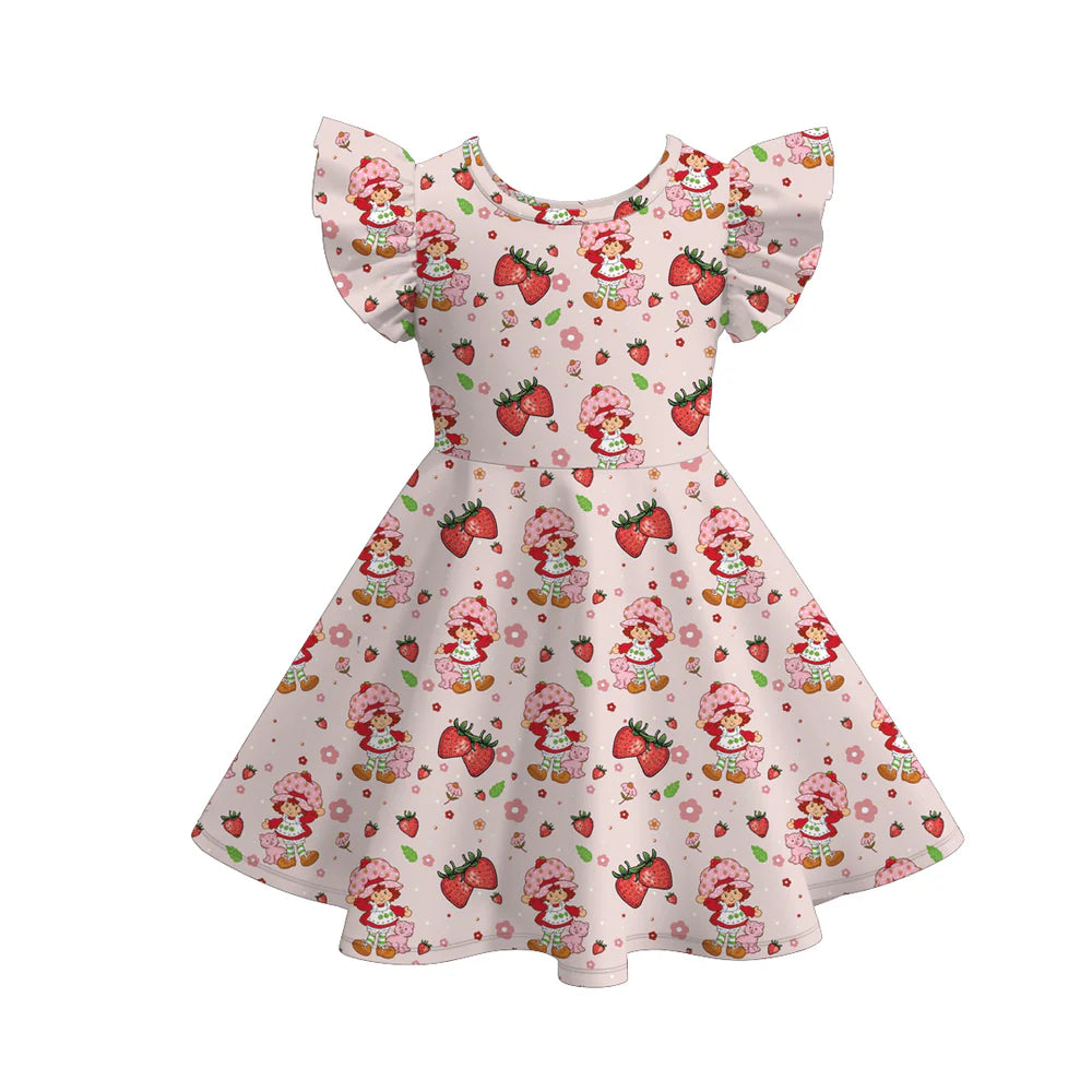Strawberry Themed Twirl Dress | Preorder