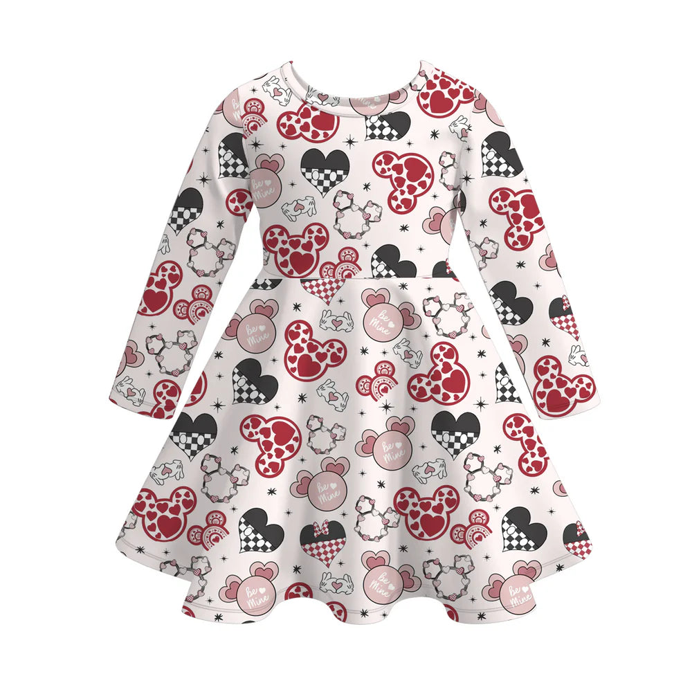 Girls Character Love Day Print Twirl Dress | Preorder