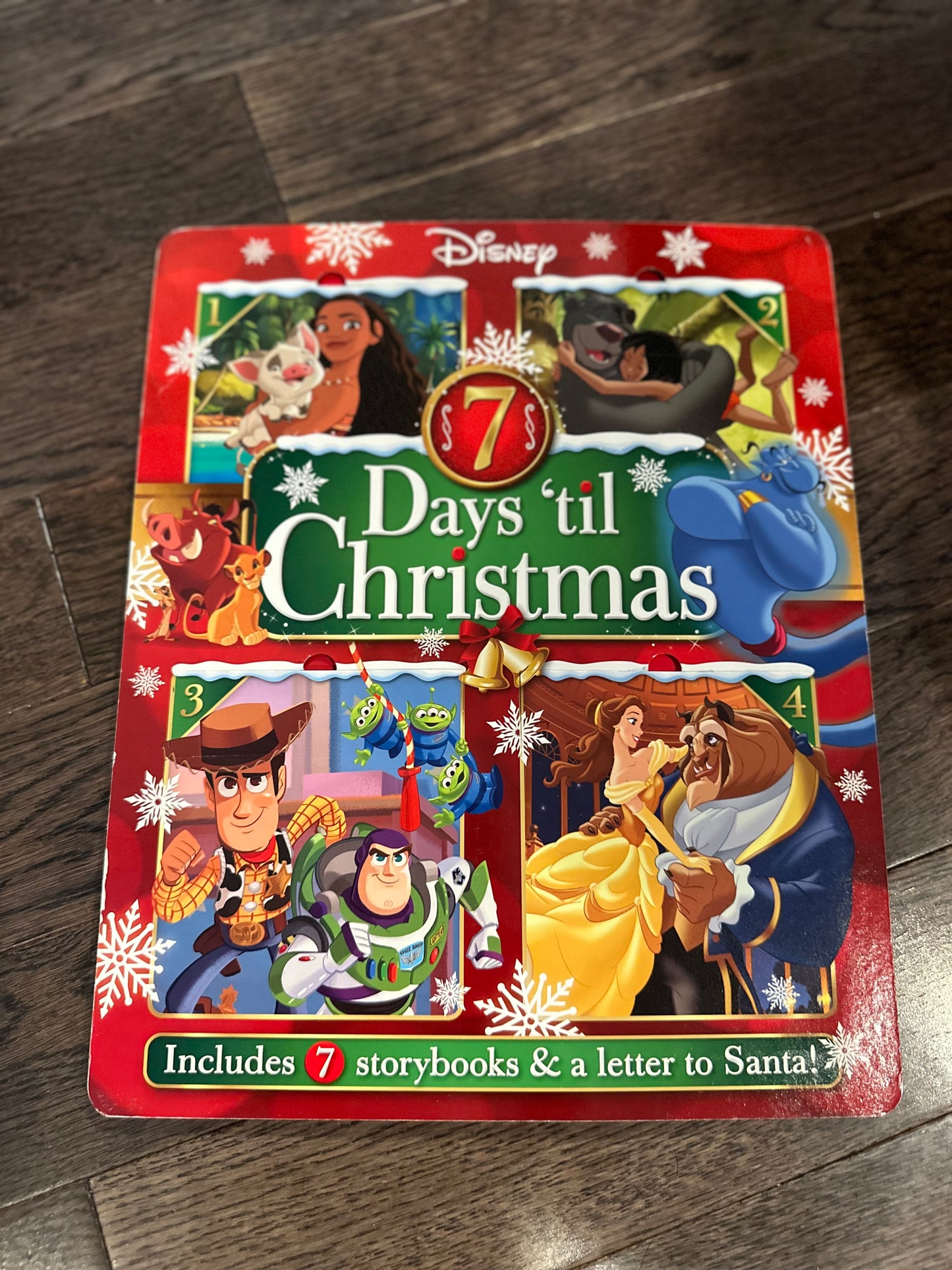 DISNEY 7 DAYS 'TIL CHRISTMAS: WITH 7 STORYBOOKS & LETTER TO SANTA