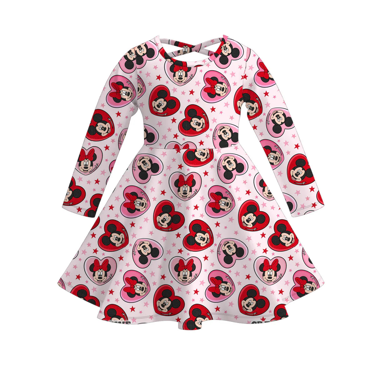Girls Character Love Day Print Twirl Dress | Preorder