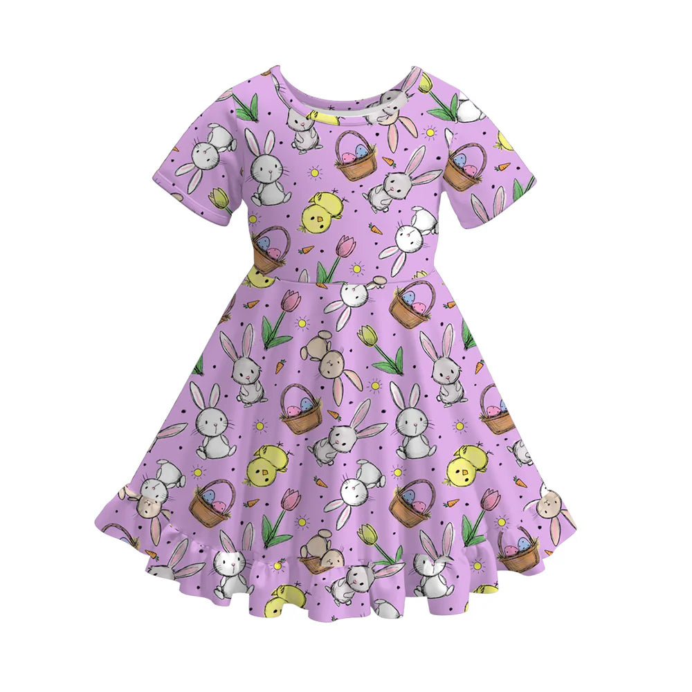 Easter Print Twirl Dress | Preorder