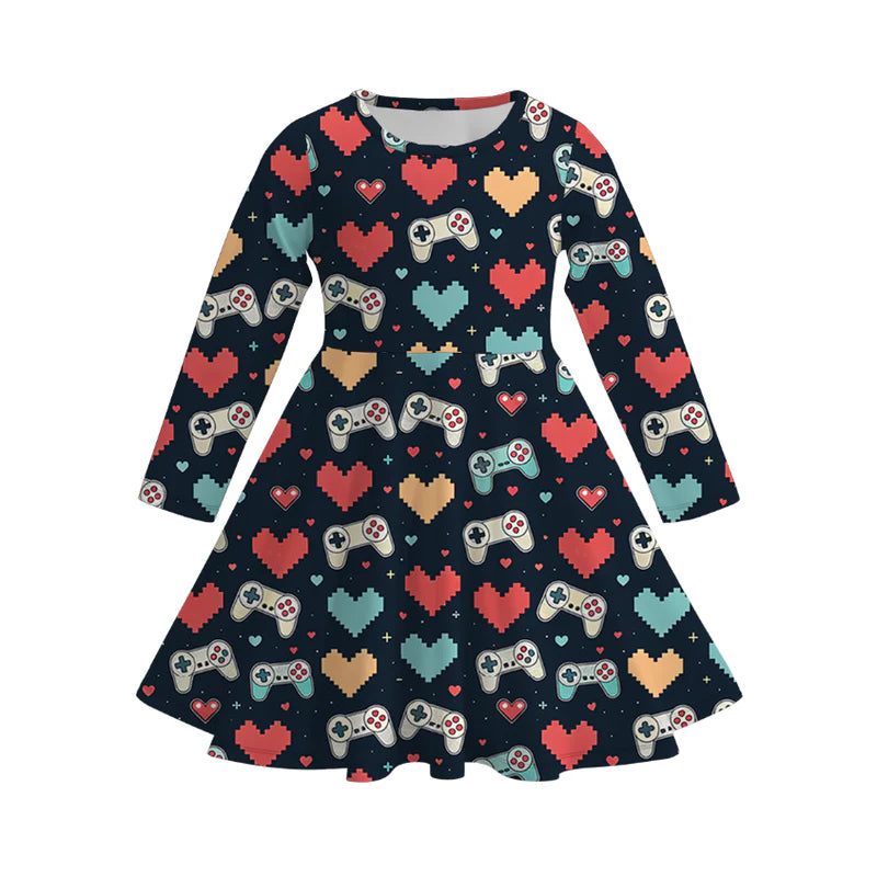 Girls Love Day Print Twirl Dress | Preorder