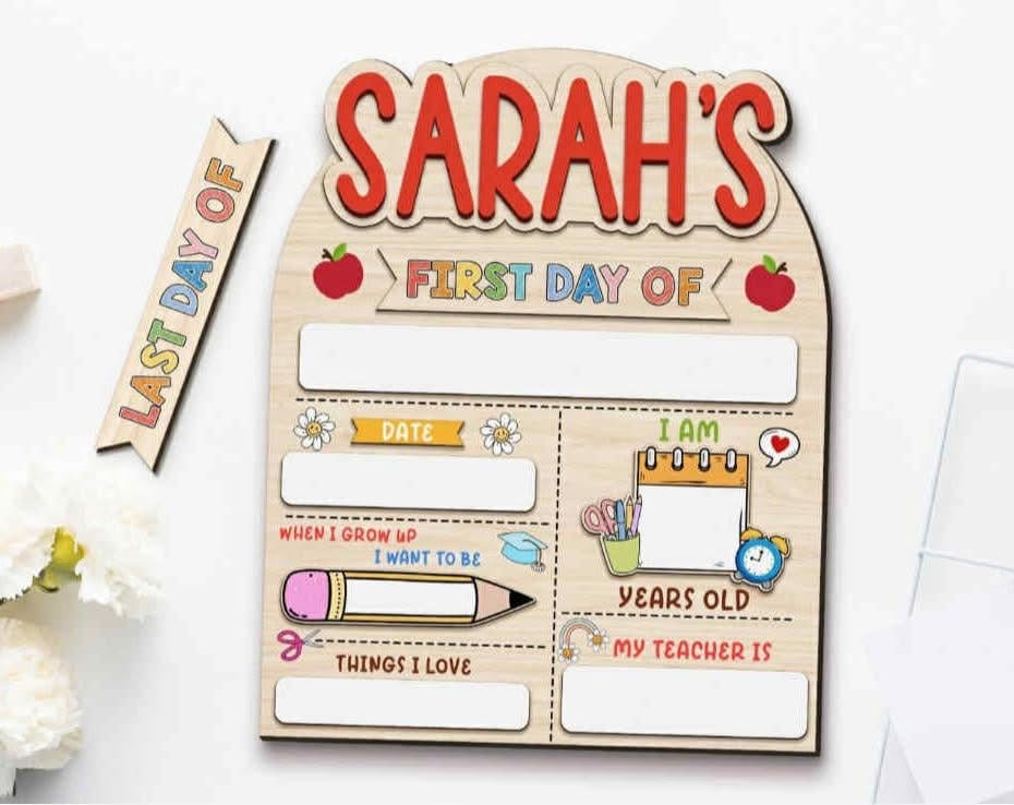 Personalized Back2School Sign