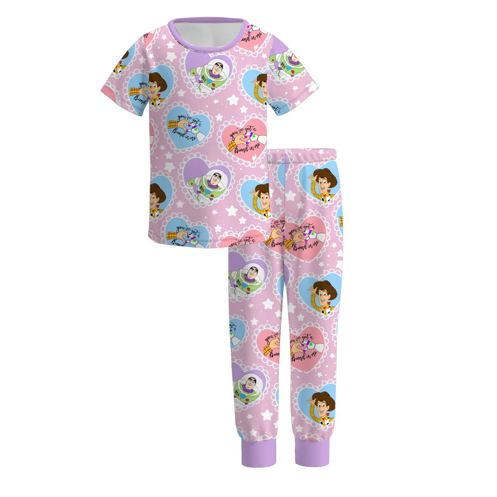 Girls Love Day Print PJS | Preorder