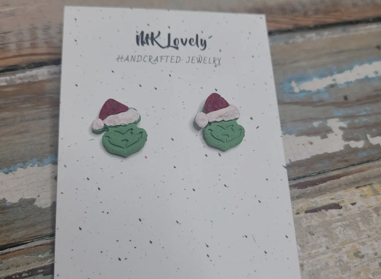 Grinch Studs | Hand Crafted |m