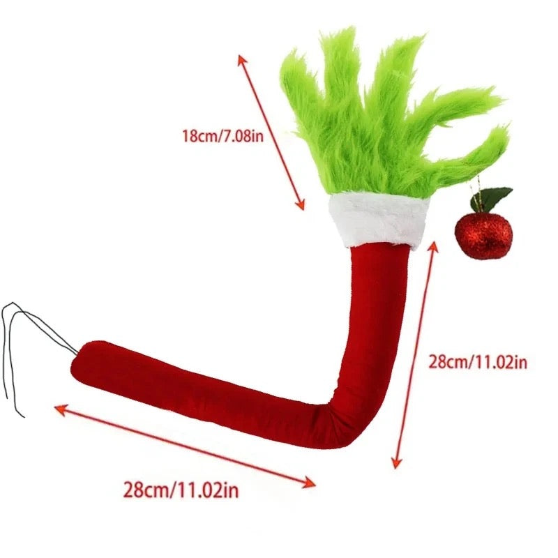 Grinch Furry Green Arm Tree Decoration