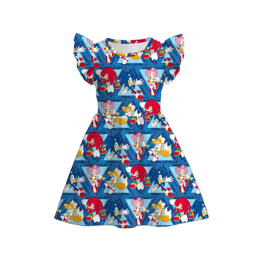 Character Print Twirl Dress | Preorder