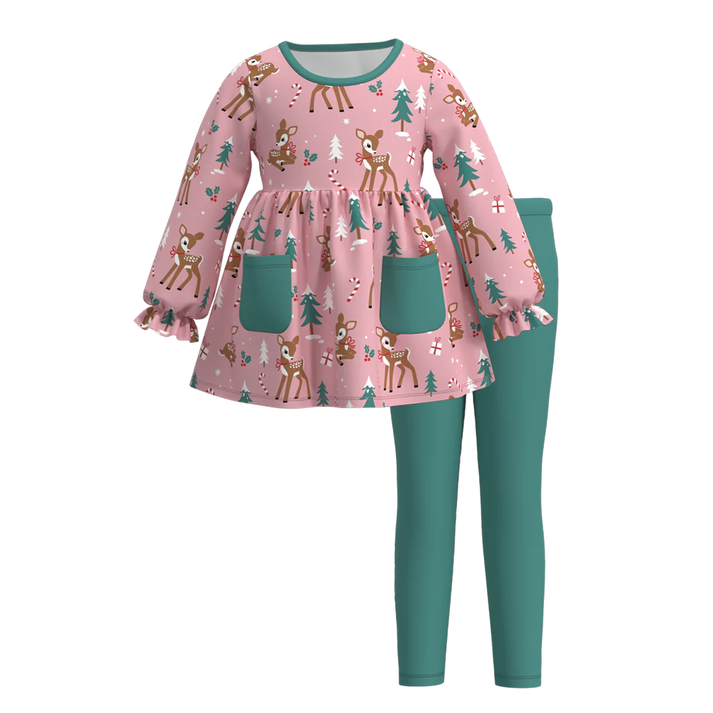 Christmas Print Legging Set | Preorder