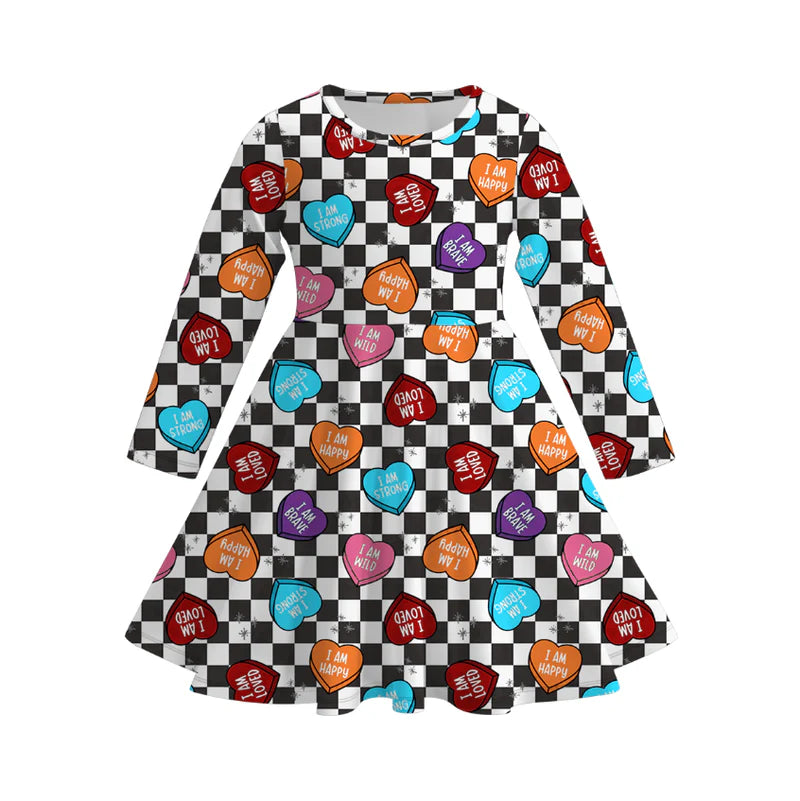 Girls Love Day Print Twirl Dress | Preorder