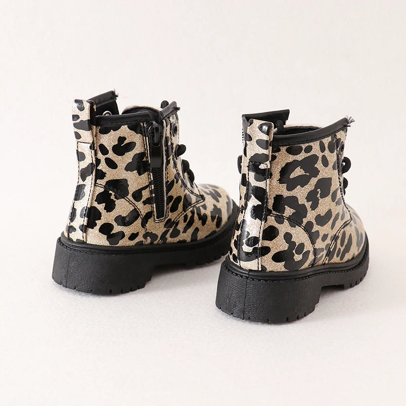 Leopard Lace Up Bootie | Pre Order