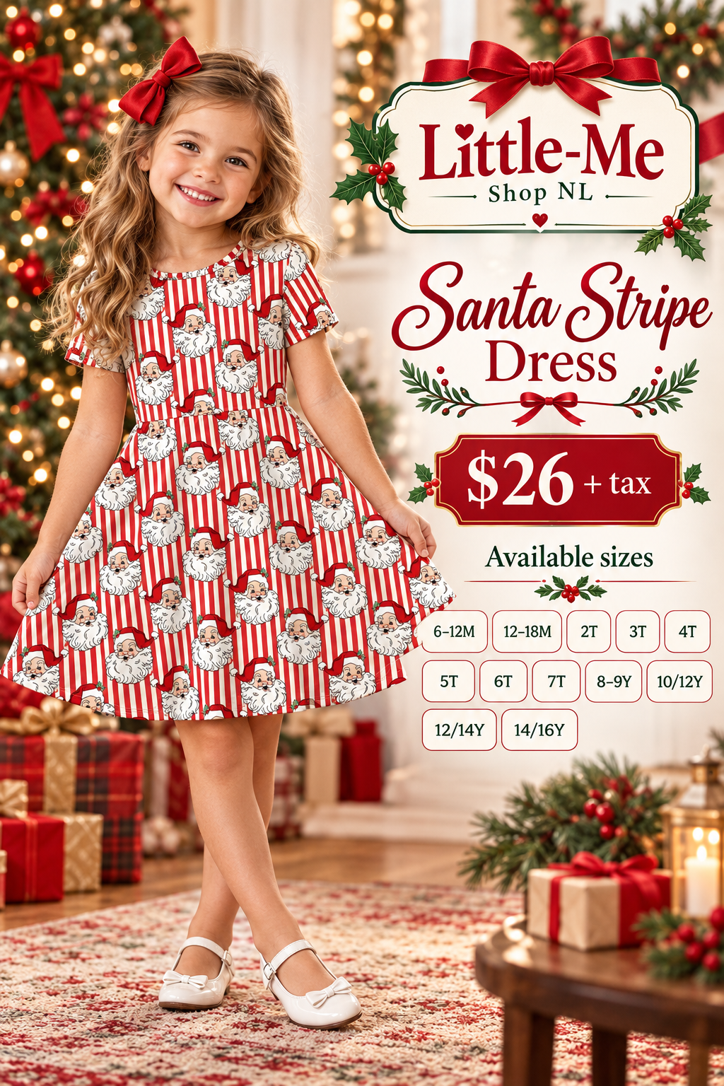 Santa Stripes & Christmas Twirls | PreOrder