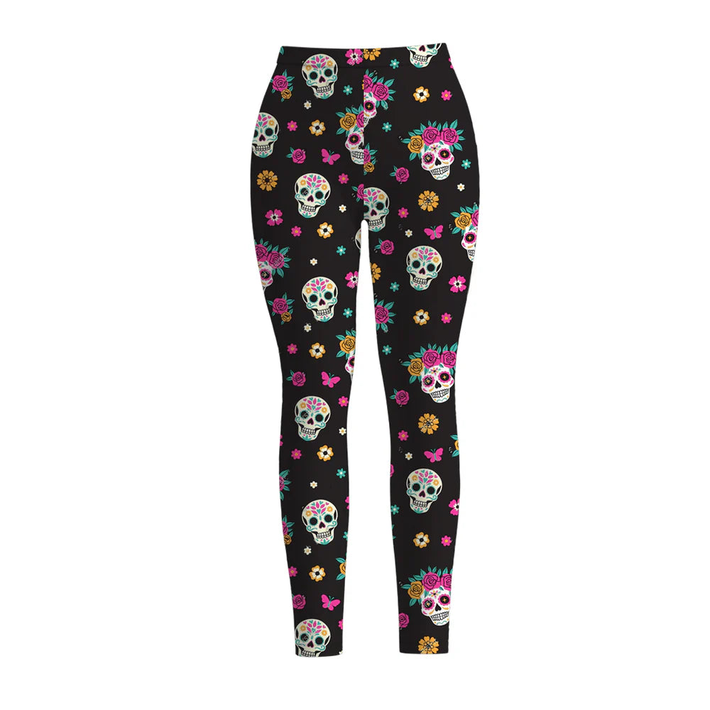 Adult Sugar Skull Leggings | Preorder