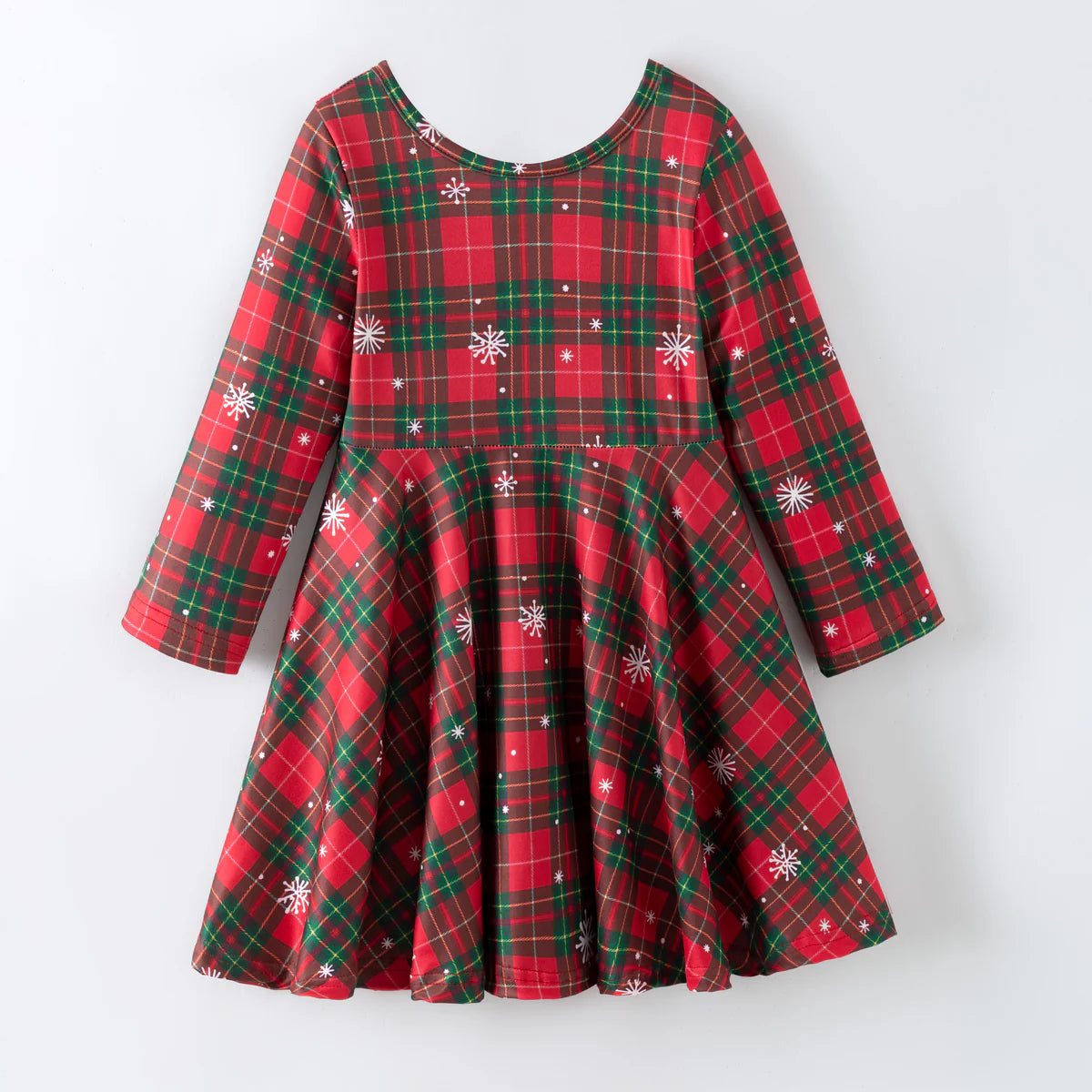 PLAID CHRISTMAS TWIRL DRESS | EXTRAS ON HAND