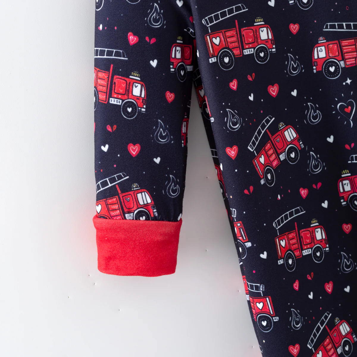 Love Day Fire Truck Romper | Preorder