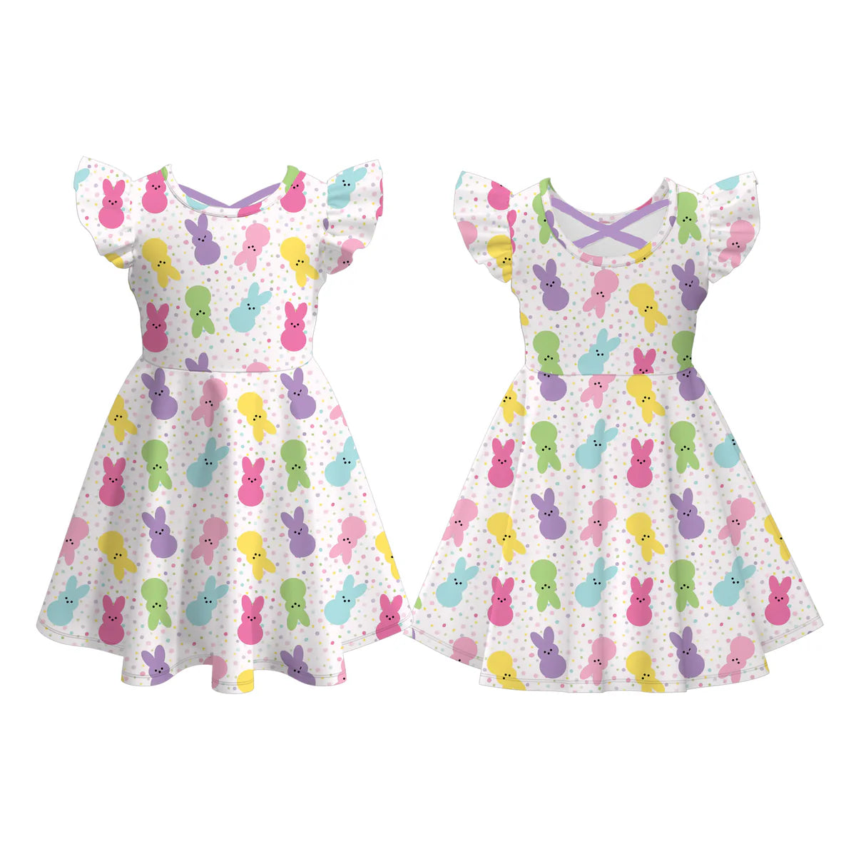 Easter Print Twirl Dress | Preorder