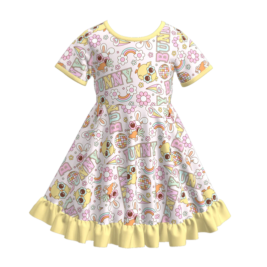 Easter Print Twirl Dress  | Preorder