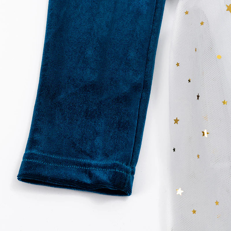 The ‘Under the Stars’ Christmas Dress (Navy)  (Preorder)