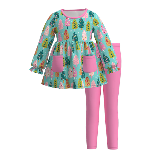 Christmas Print Legging Set | Preorder