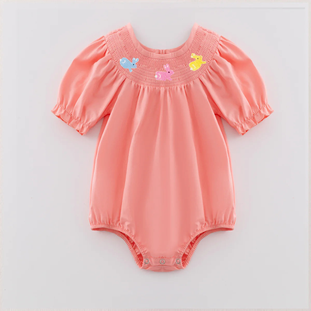 Embroidered Easter Smocked Dress and Romper  | Preorder