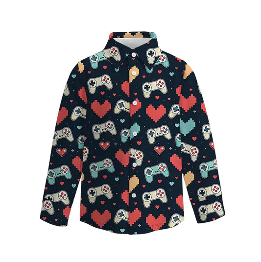 Boys Valentine’s Day Print Shirt| Preorder