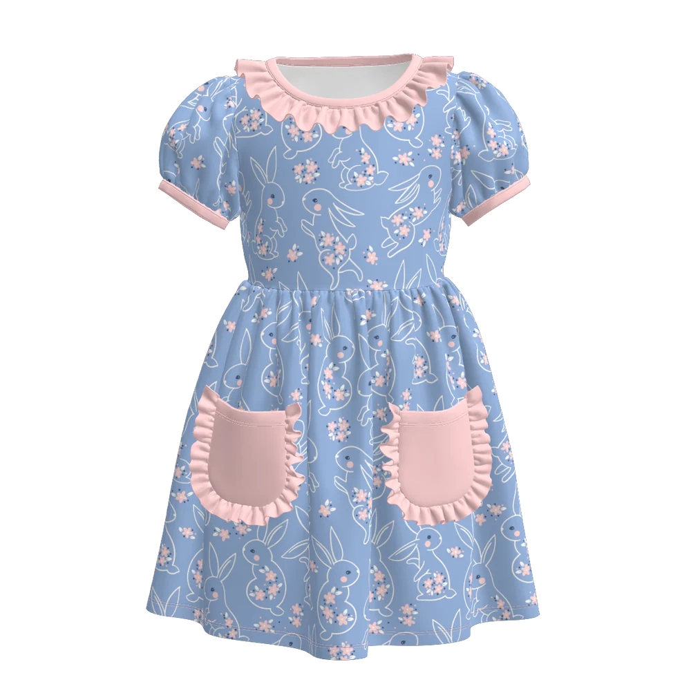 Easter Bunny Frill Cuff Dress | Preorder