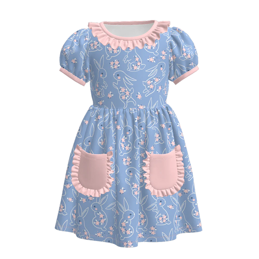 Easter Bunny Frill Cuff Dress | Preorder
