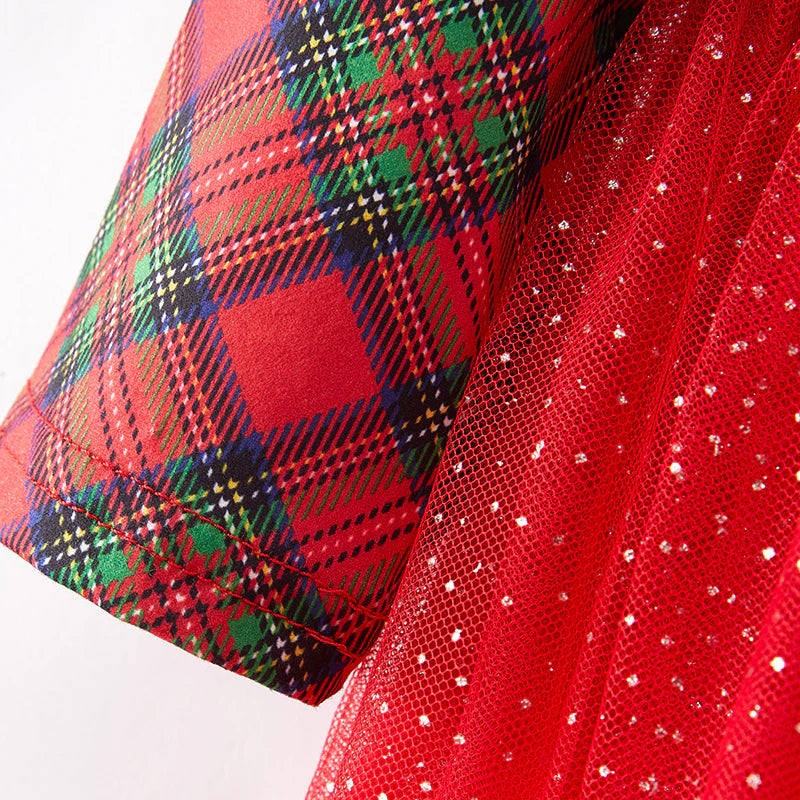 Christmas pliad Tule Dress | Preorder