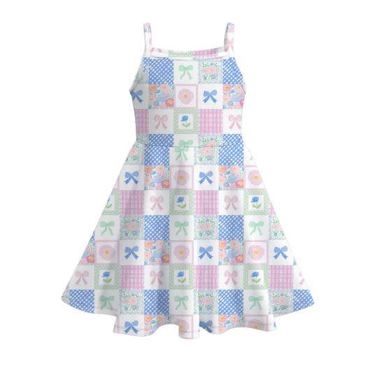 Plaids &  Bows Slip Dress | Preorder
