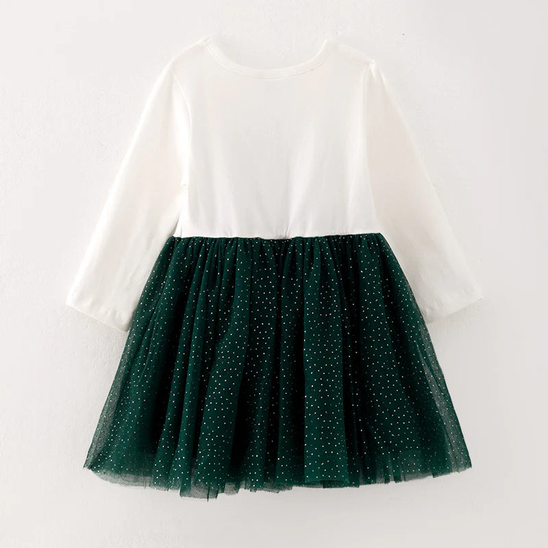 Christmas Tree Applique Dress| Pre-Order