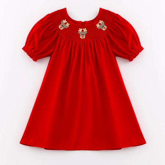 Smocked Christmas Dress | Preorder