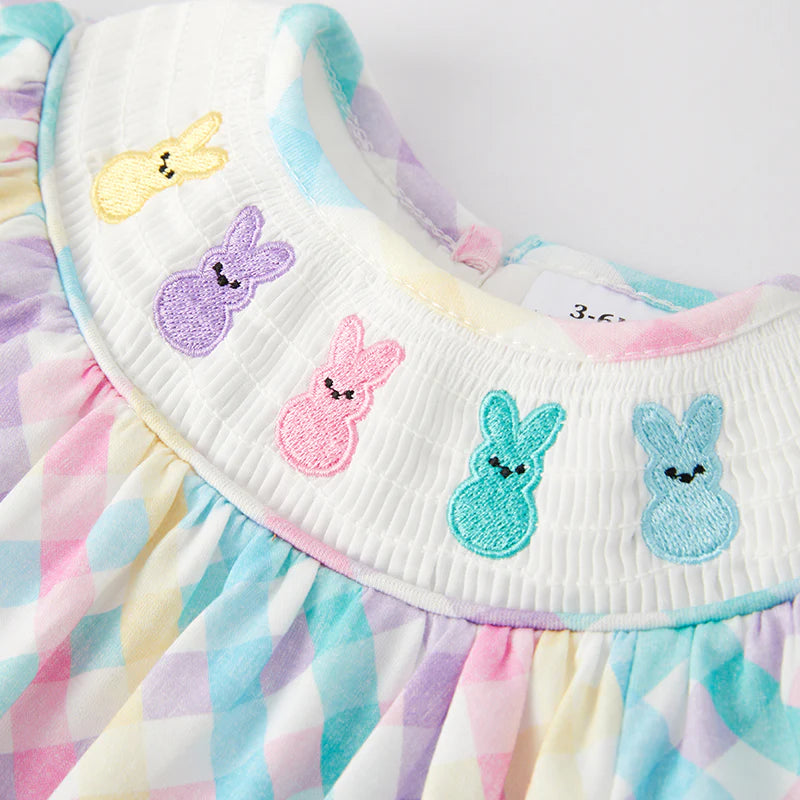 Embroidered Easter Smocked  Romper  | Preorder