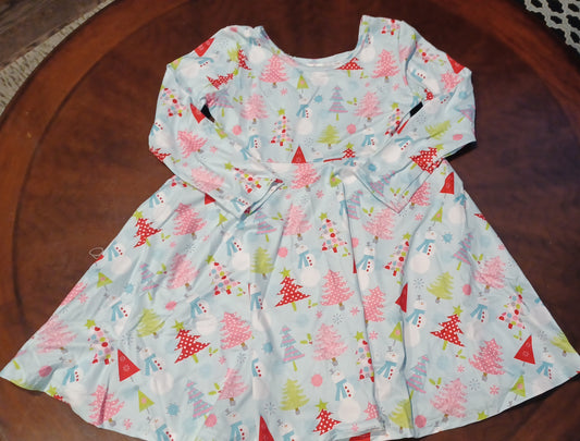 Christmas Milk Silk Dress