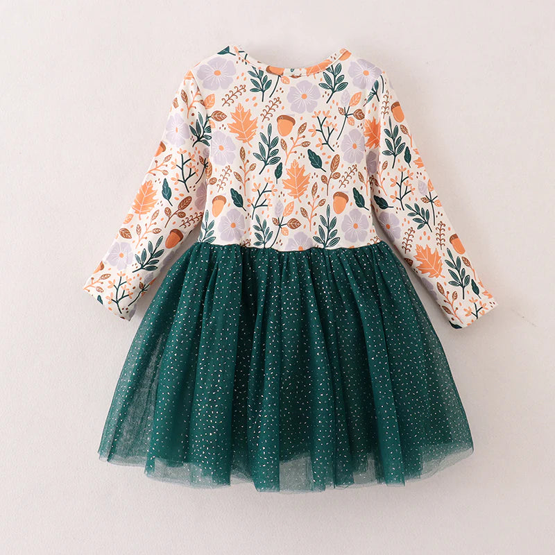Tulle Dress Dark Green | Pickup Only
