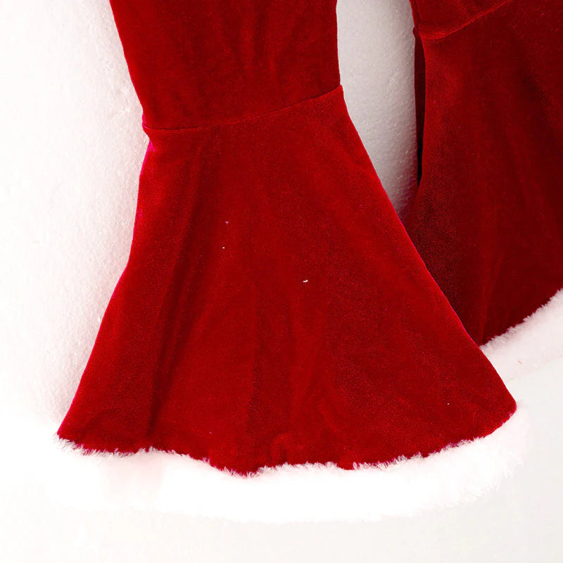 Santa Bell Bottom Velet Set| Preorder