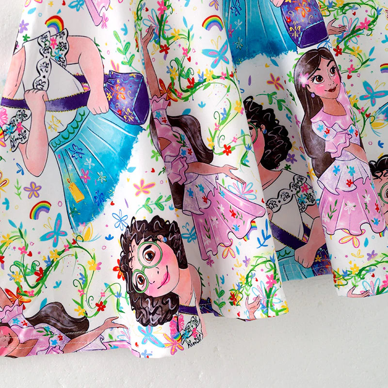 Quirky Print Character Twirl Dress  | Preorder