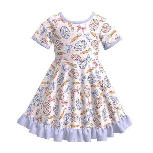 Easter Print Twirl Dress  | Preorder