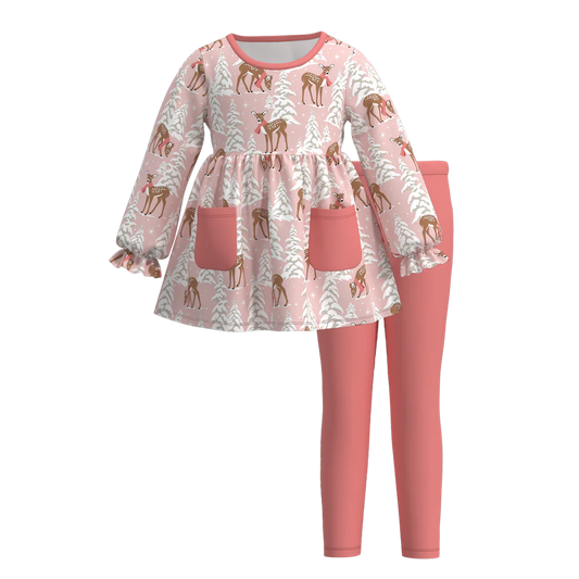 Christmas Print Legging Set | Preorder