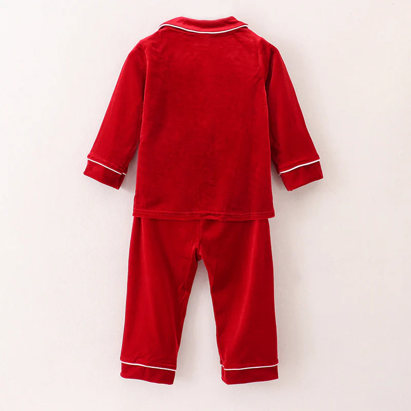 Red Velvet Christmas Pjs (Boy) | Preorder