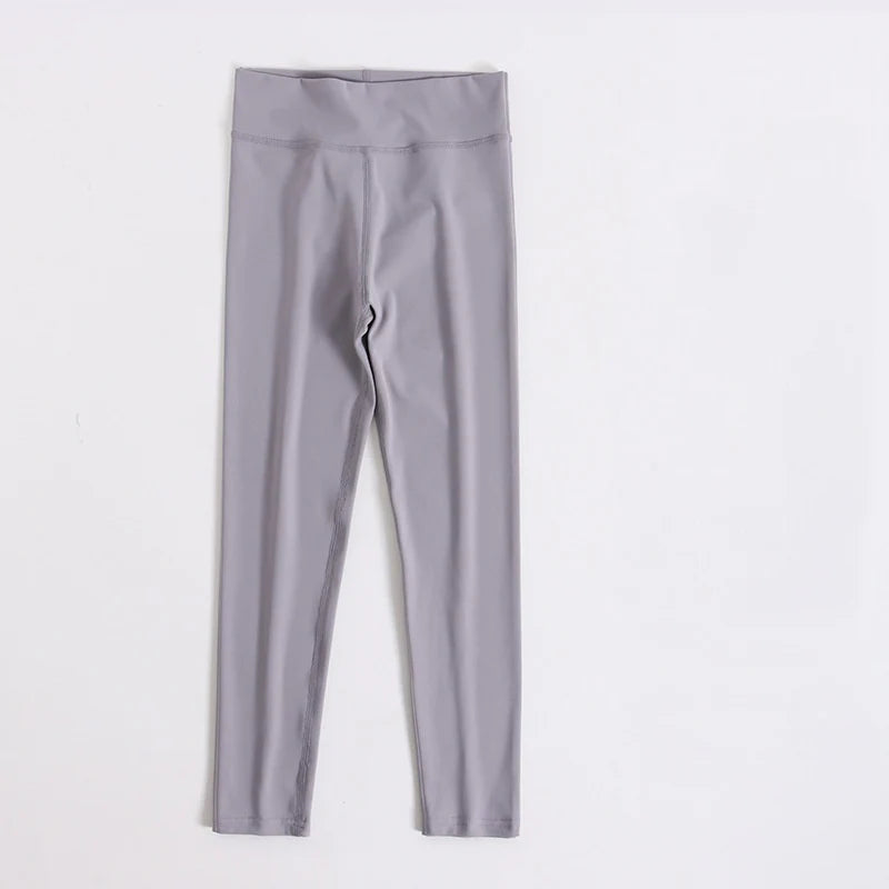 High-Waisted Yoga Pants (Grey)| PreOrder
