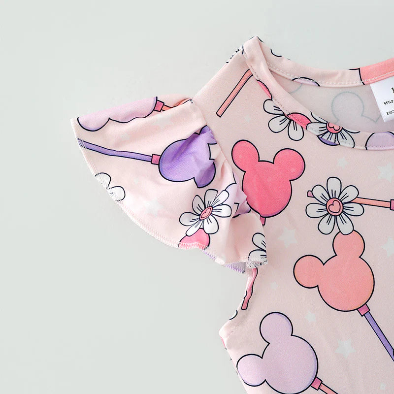 Purple Daisy Mouse Twirl Dress | Preorder