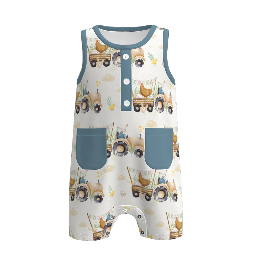 Spring Boy Romper  | Preorder