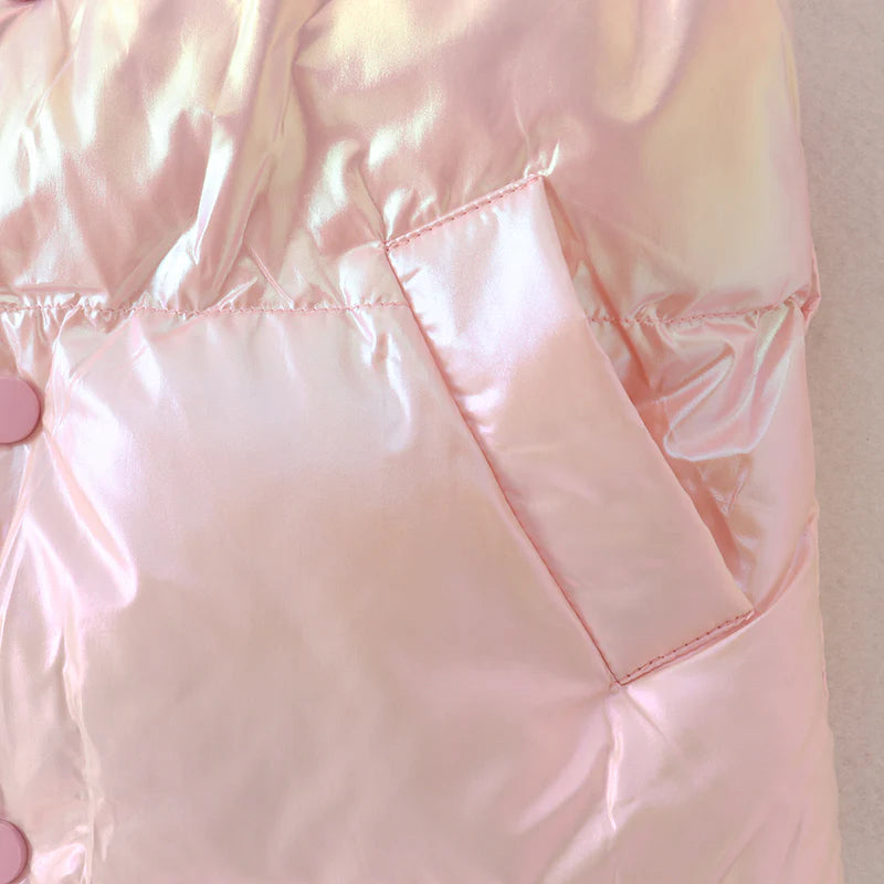 Laser Pink Down Vest | Pre Order